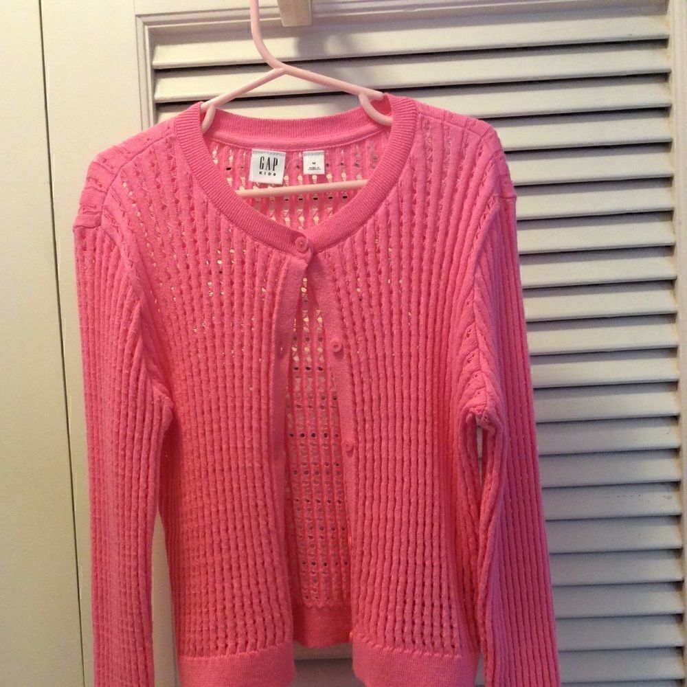 Gap pink cotton sweater kids size M